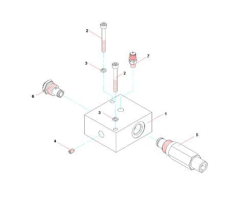 A810201025057 Αδιάβροχη βαλβίδα C12045.6.6.31D για SANY
