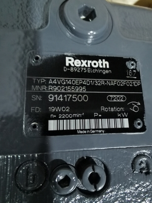 B220301000394 Εμβολιακή Αντλία A4VG140EP4D1/32R-NAF02F021DP R902155995 Rexroth Για SANY